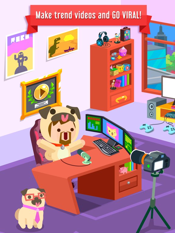 Vlogger Go Viral: Tycoon Games