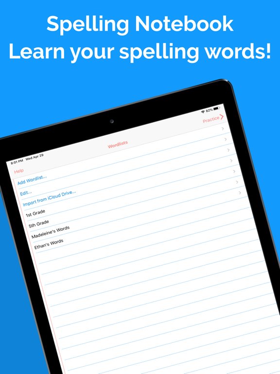Spelling Notebook