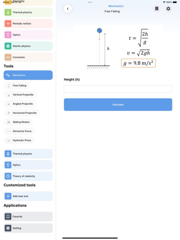 Physics Formulas