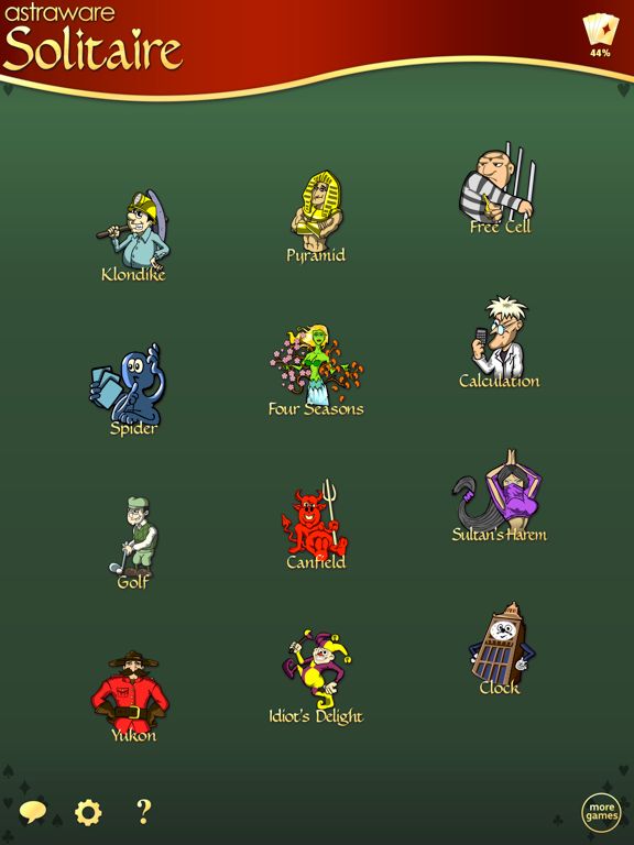12 Solitaire Games from Astraware