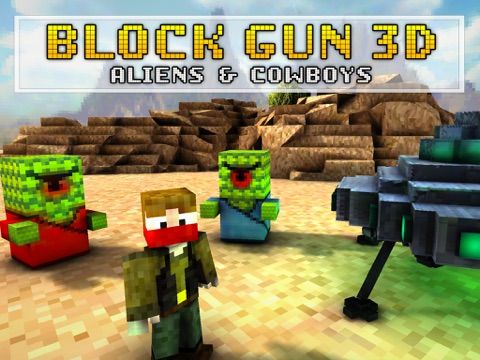 Block Gun 3D: Aliens and Cowboys
