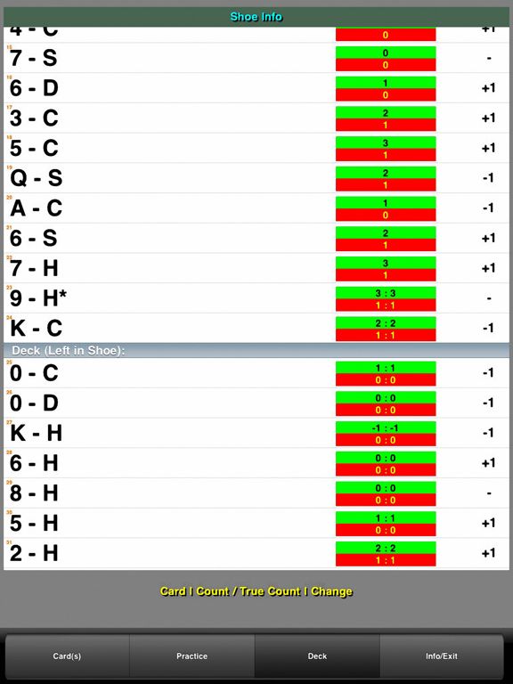 Card Counting - [ BlackJack Teacher Pro HD ] - Learn to Count Cards