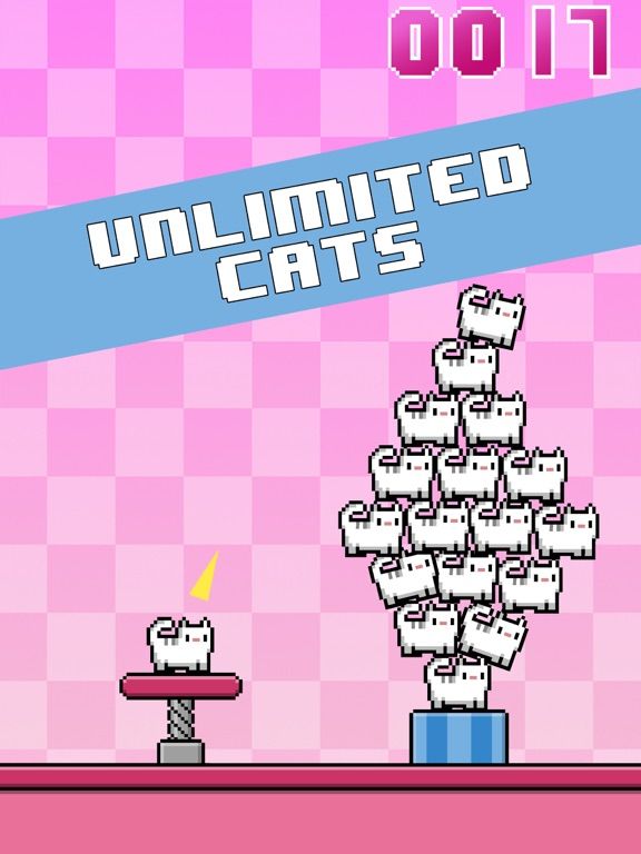 Cat-A-Pult: Endless stacking of 8-bit kittens