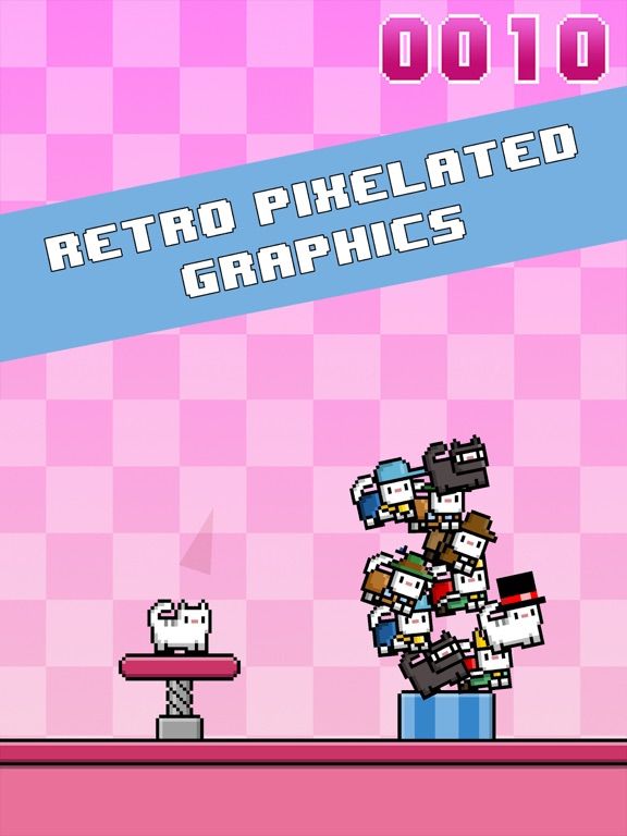 Cat-A-Pult: Endless stacking of 8-bit kittens