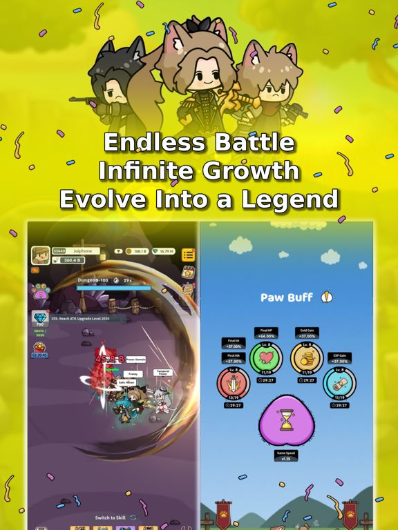 Cat Legends : Idle RPG Game