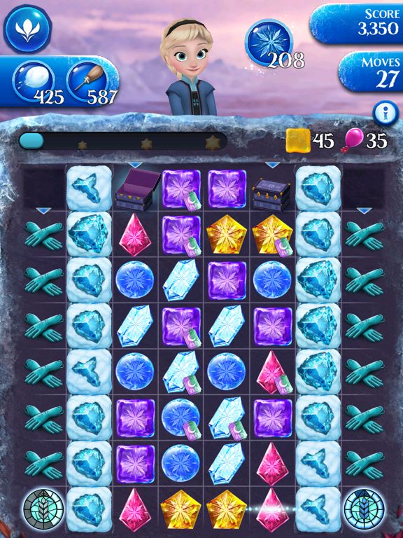 Disney Frozen Free Fall Game