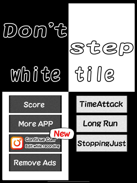 Don't step the white tile