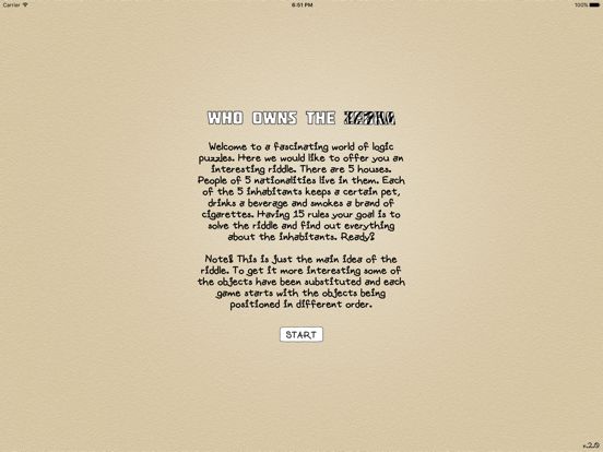 Einstein's Riddle