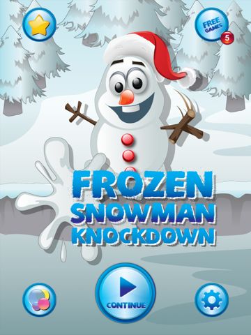 Frozen Snowman Knockdown