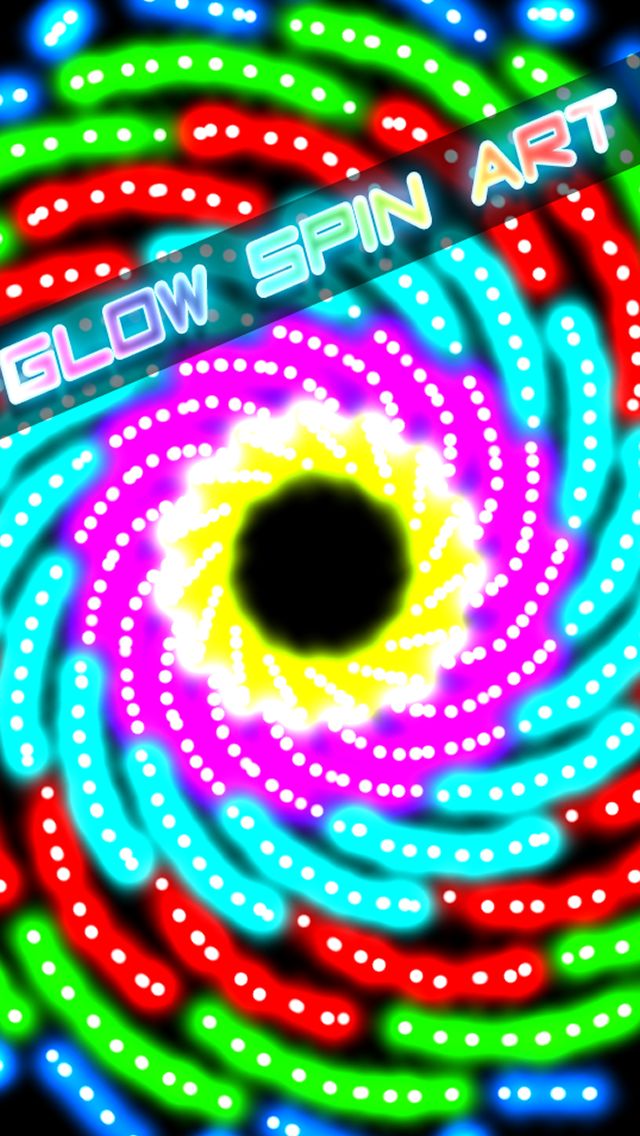 Glow Spin Art
