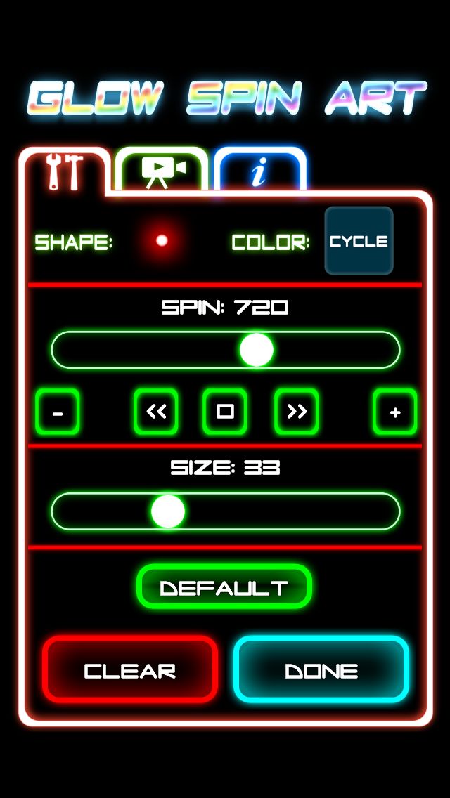 Glow Spin Art