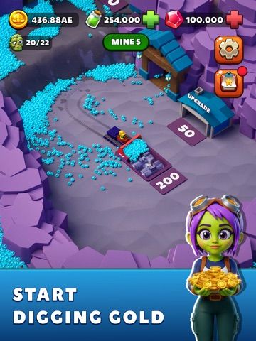 Idle Zombie Miner: Gold Tycoon