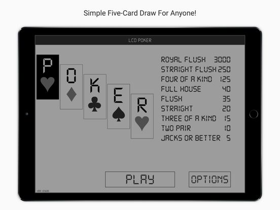 LCD Poker - Five Card Draw