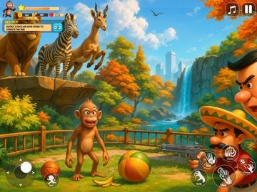 Monkey Chaos: Zoo Survival 3D