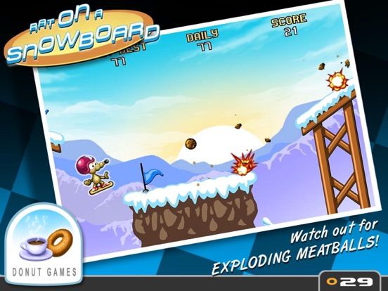 Rat On A Snowboard