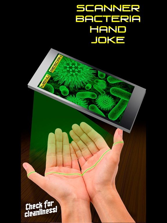 Scanner Bacteria Hand Joke