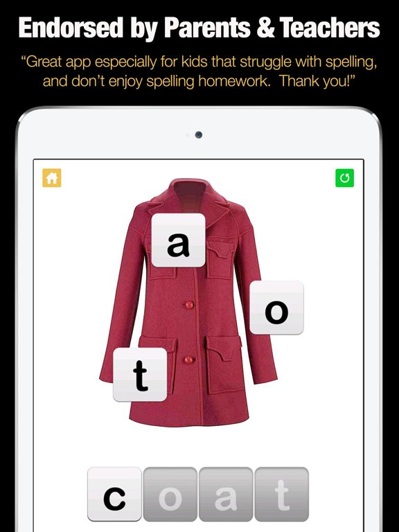 Spelling Bee for Kids - Spell 4 Letter Words