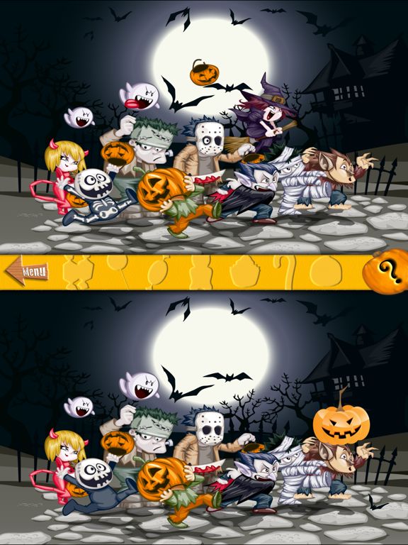 Spot The 7 Differences ÃÂÂ Halloween Edition