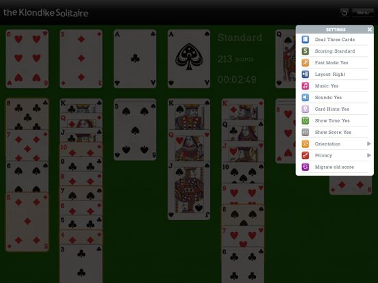 The Klondike Solitaire