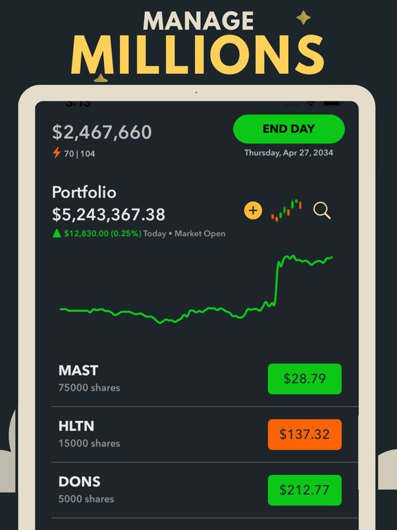 Trading Game Stock Market Sim