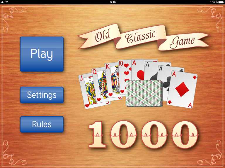 Card game 1000 (iPad)