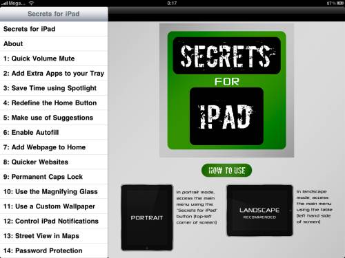 Secrets for iPad