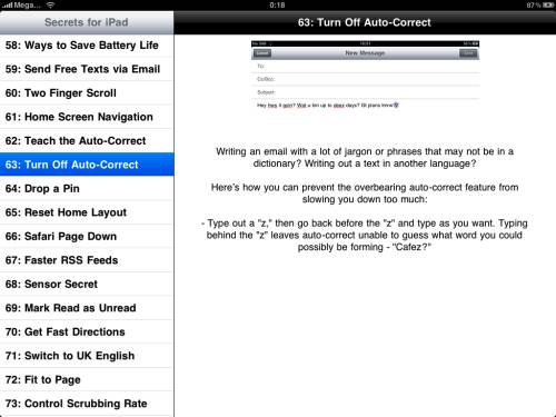 Secrets for iPad
