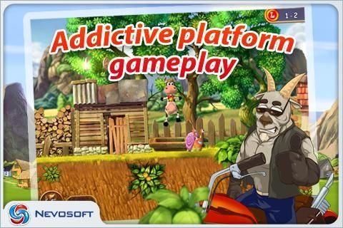 Supercow: funny farm arcade platformer
