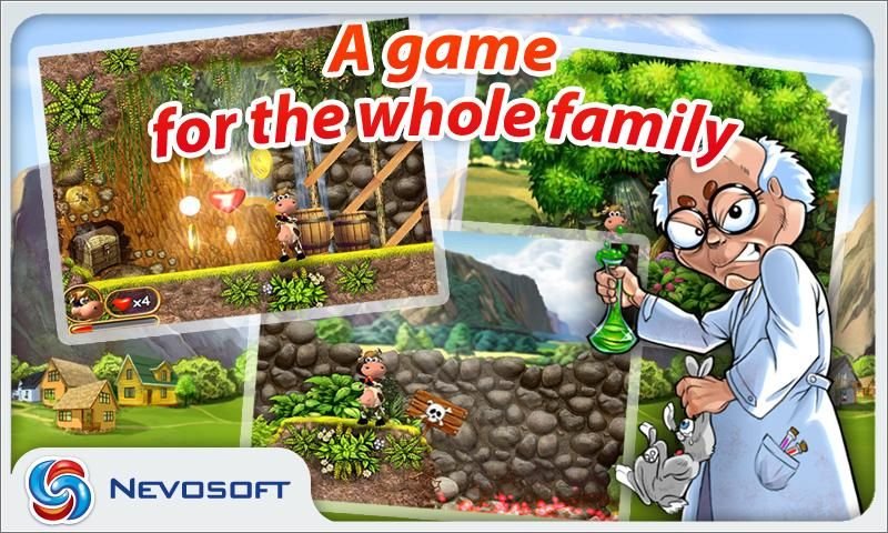 Supercow: funny farm arcade platformer