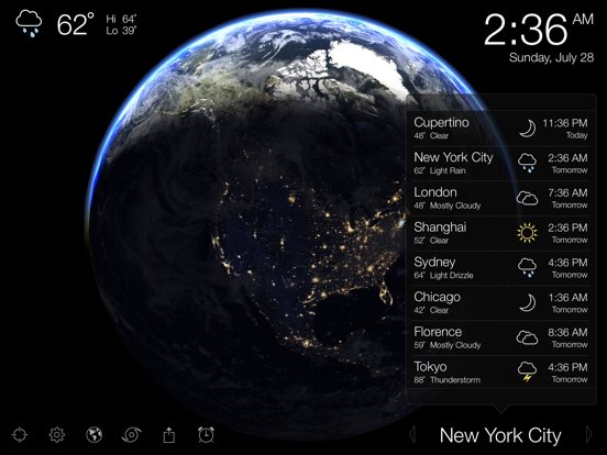 Living Earth HD - World Clock and Weather