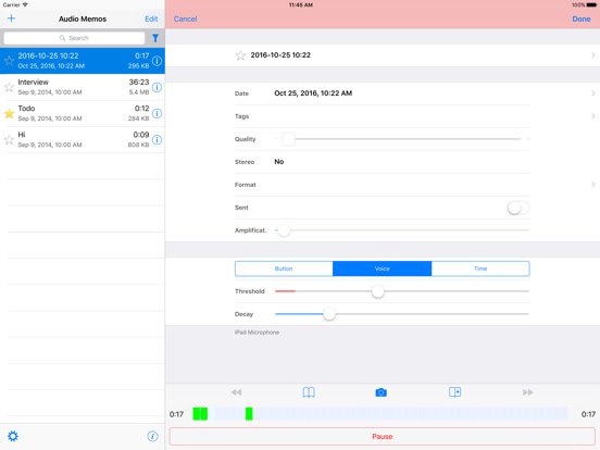 Audio Memos 