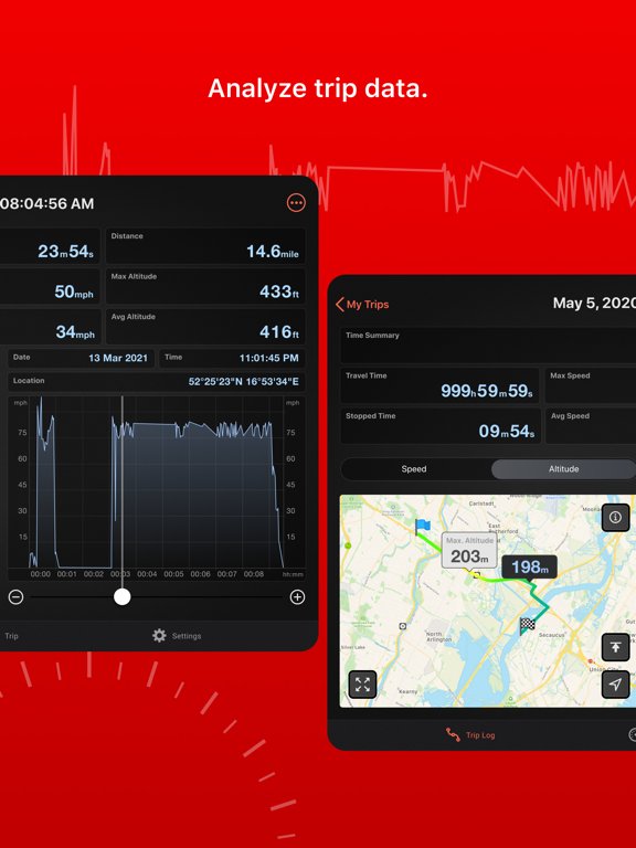 Speed Tracker. GPS Speedometer and Trip Computer
