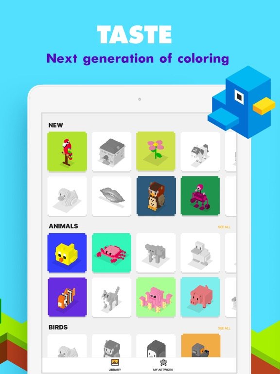 UNICORN 3D - Color by Number
