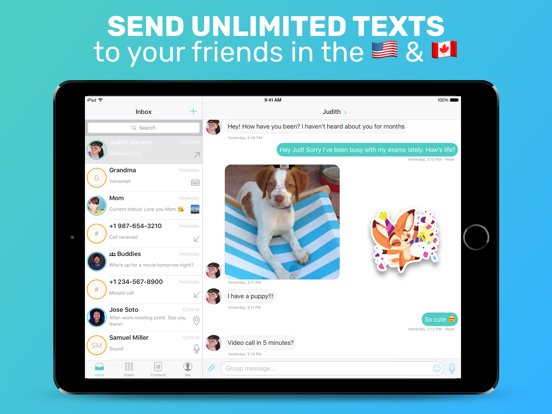 Text Me!  - Free Texting, SMS, IM, Photo and Video Messenger