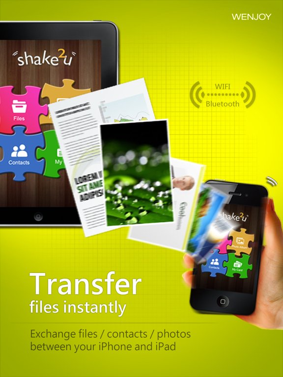 shake2u lite - a secure way to transfer files via bluetooth and wifi