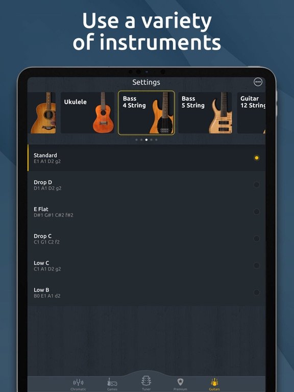 Guitar Tuner - Ukulele & Bass