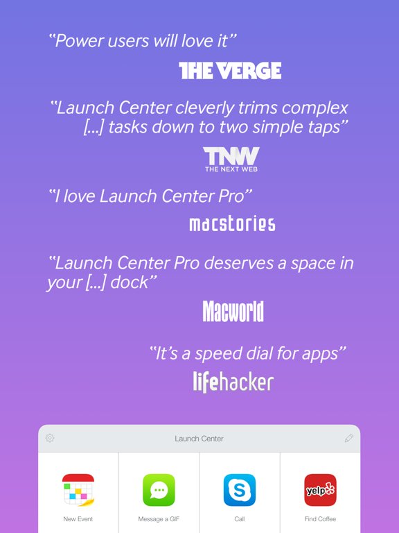 Launch Center Pro 