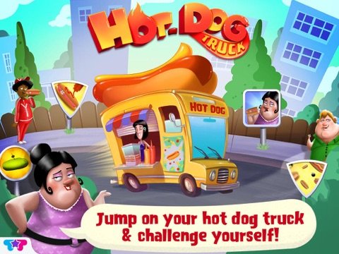Hot Dog Truck : Lunch Time Rush! Cook, Serve, Eat & Play
