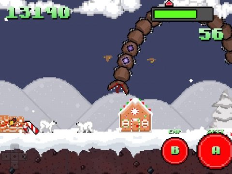 Super Mega Worm Vs Santa