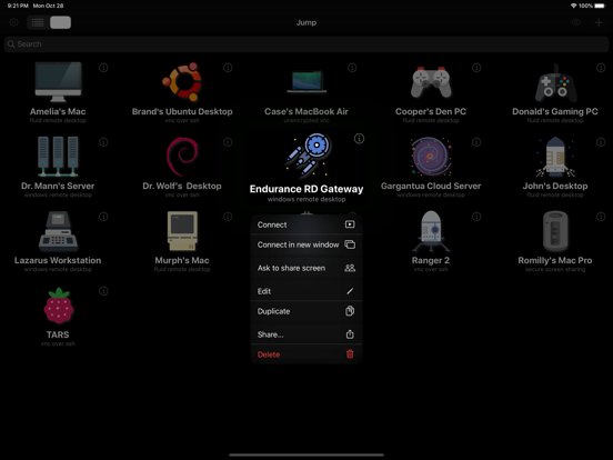 Jump Desktop (Remote Desktop) - RDP / VNC