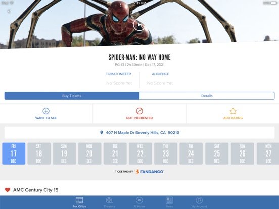 Movies by Flixster, with Rotten Tomatoes