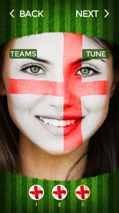 Flag Face : sport