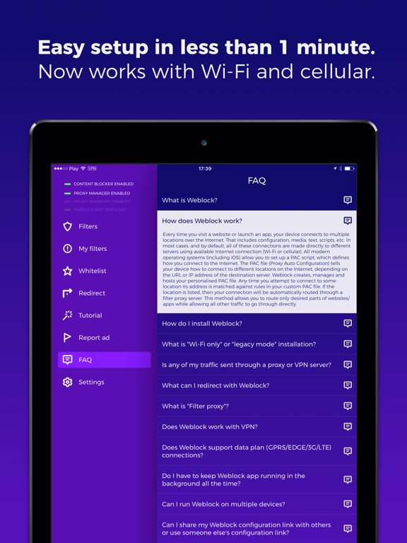 Weblock - AdBlock for iOS