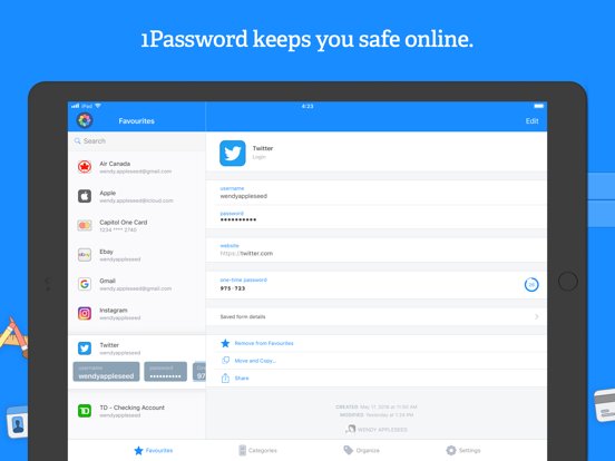 1Password - Password Manager and Secure Wallet