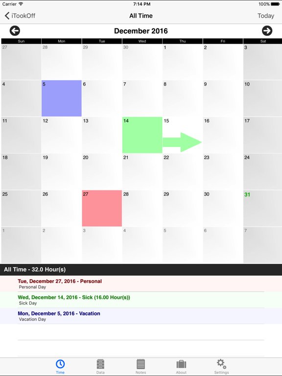 iTookOff Paid Leave Tracker