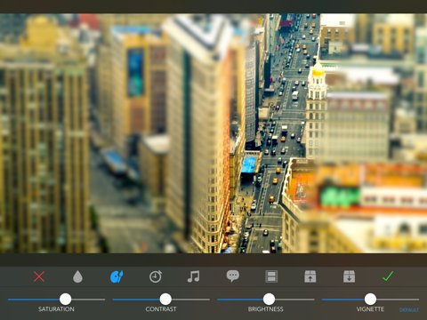 TiltShift Video - Miniature effect for movies and photos