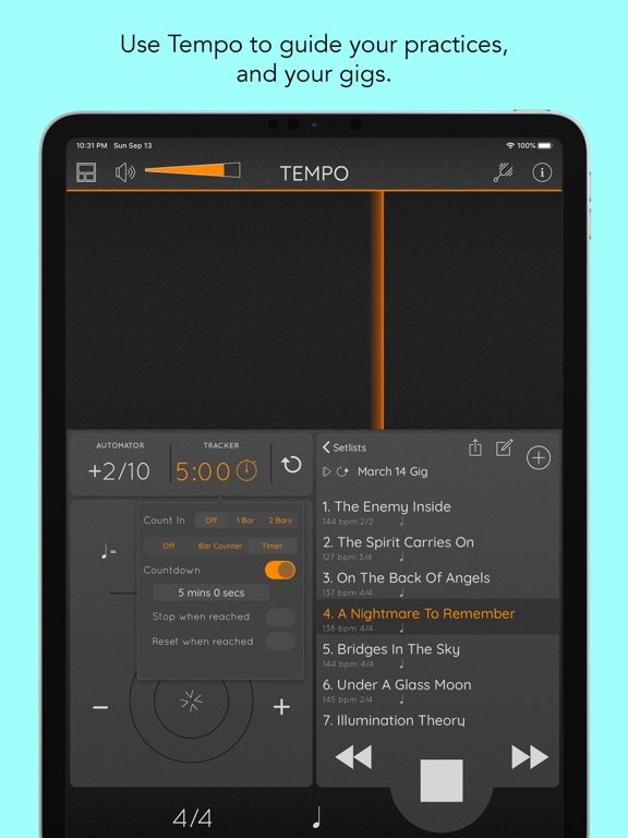 Tempo - Metronome with Setlist