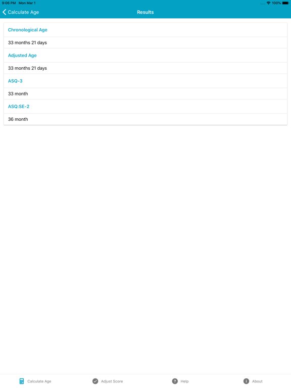 ASQ Age & Score Calculator