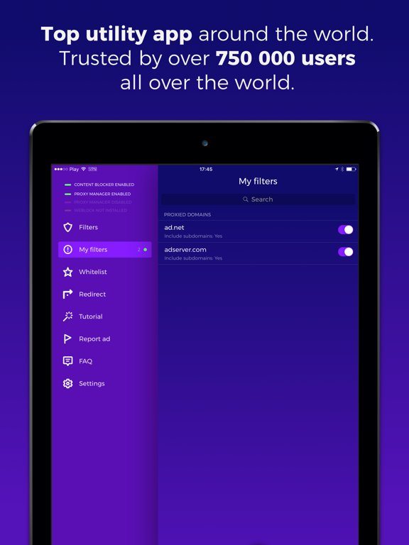 Weblock: adblock & proxy