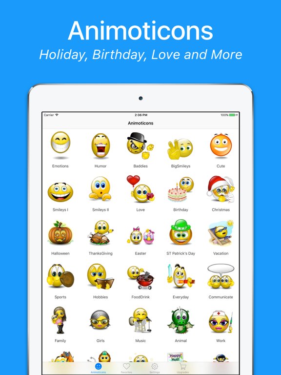 Adult 3D Emoticons Stickers